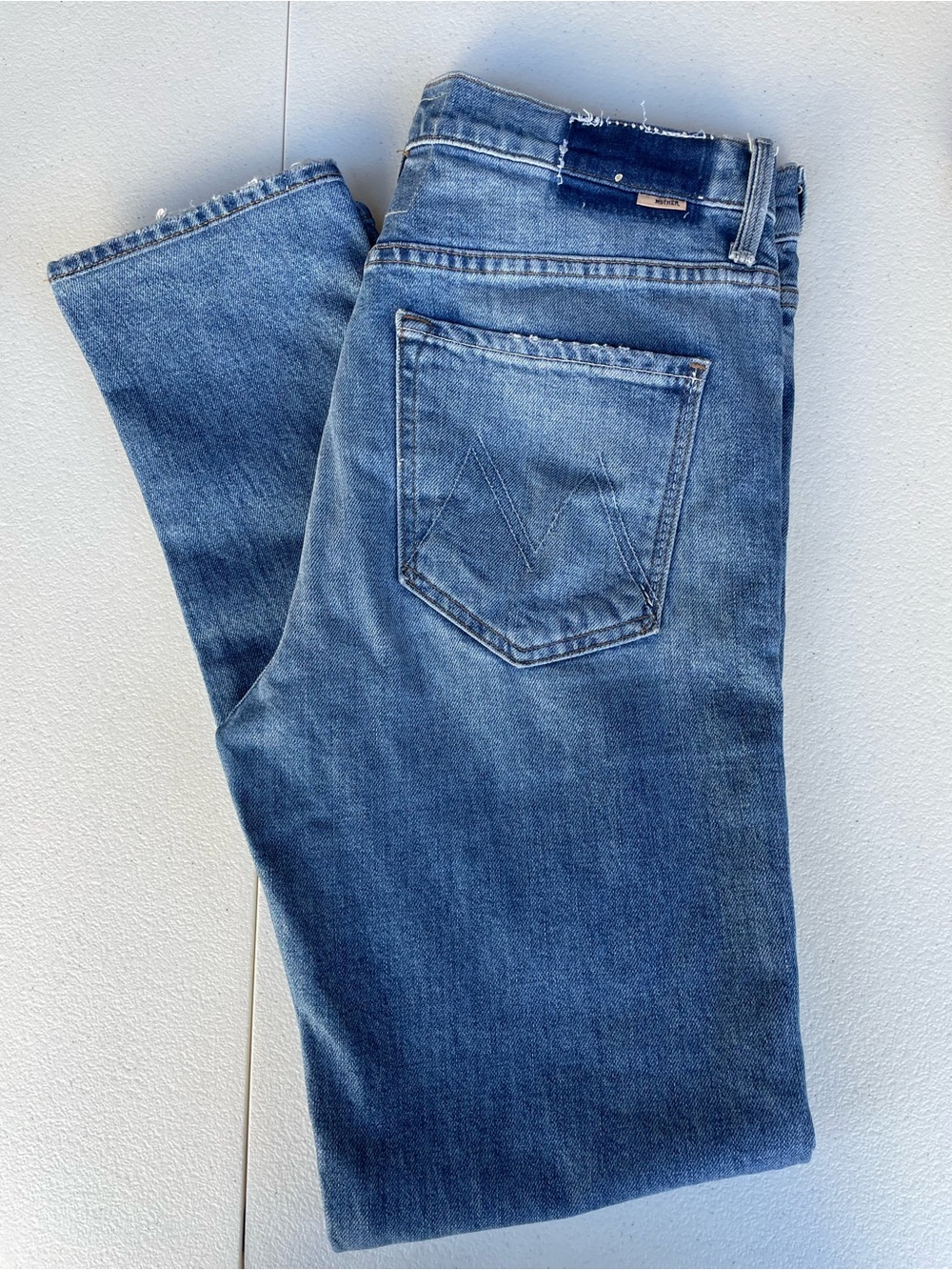 MOTHER Women's The Pick Up Skimp Jeans in My Melancholy - Picture 2 of 4
